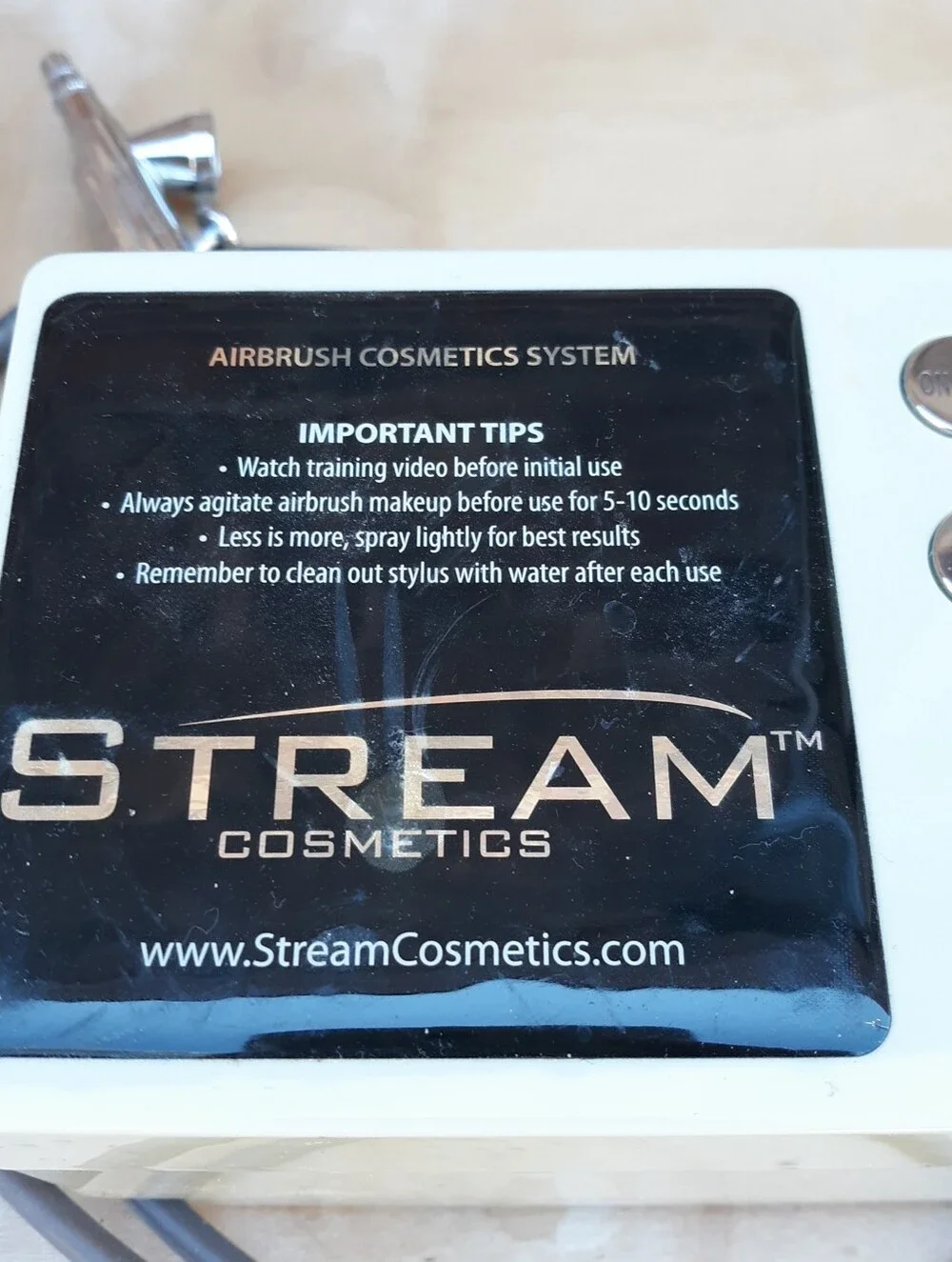 Stream Cosmetics Professional Airbrush Makeup System Kit Compressor & 9 Pods
